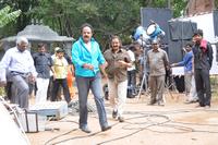 Sri Rama Rajyam Working Photos
